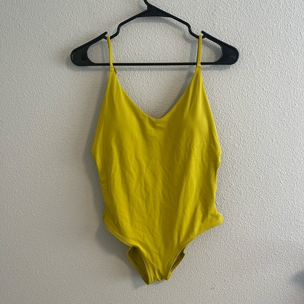 Aerie Yellow One-Piece Swimsuit